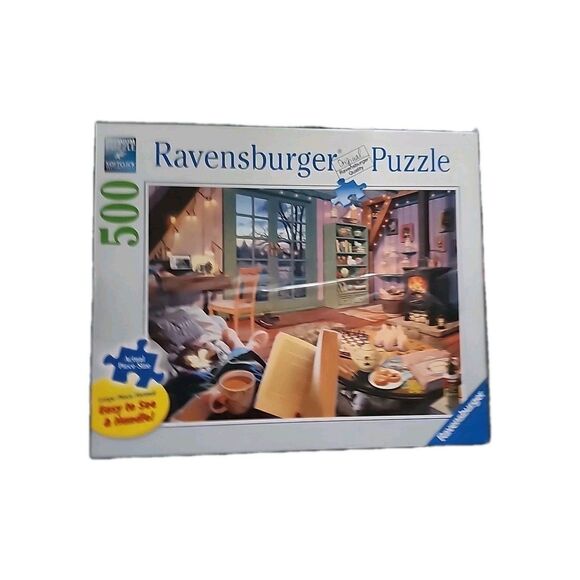 Ravensburger Cozy Retreat 500 Piece Jigsaw Puzzle (14967) Large Pieces Comfort - Picture 1 of 7